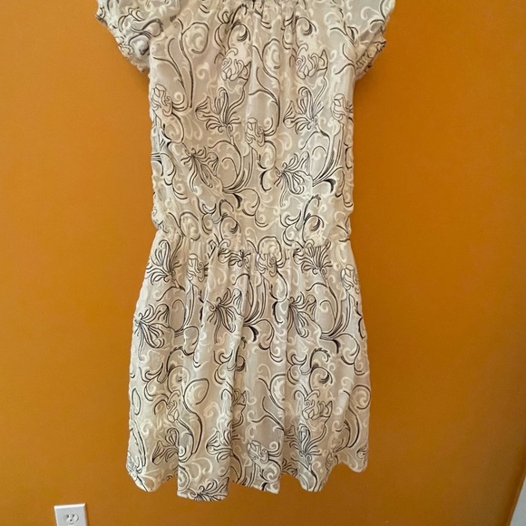 Ramy Brook silk mini dress black and white switl nwt S - Picture 3 of 8